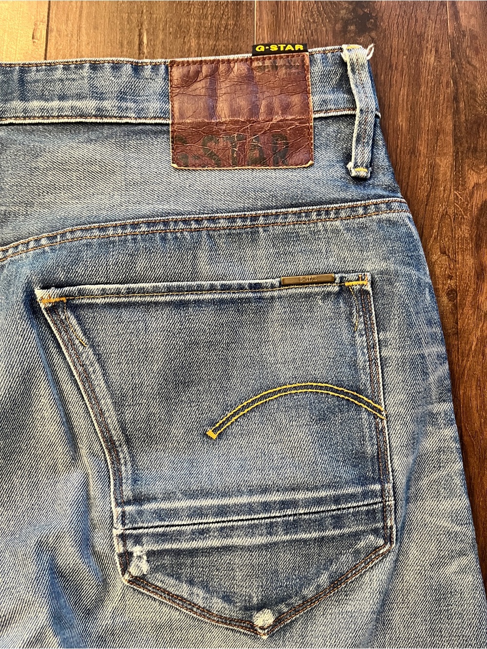 G Star Raw Loose Tapered Jeans Mens 38x36 Distressed Blue Denim - Picture 7 of 7